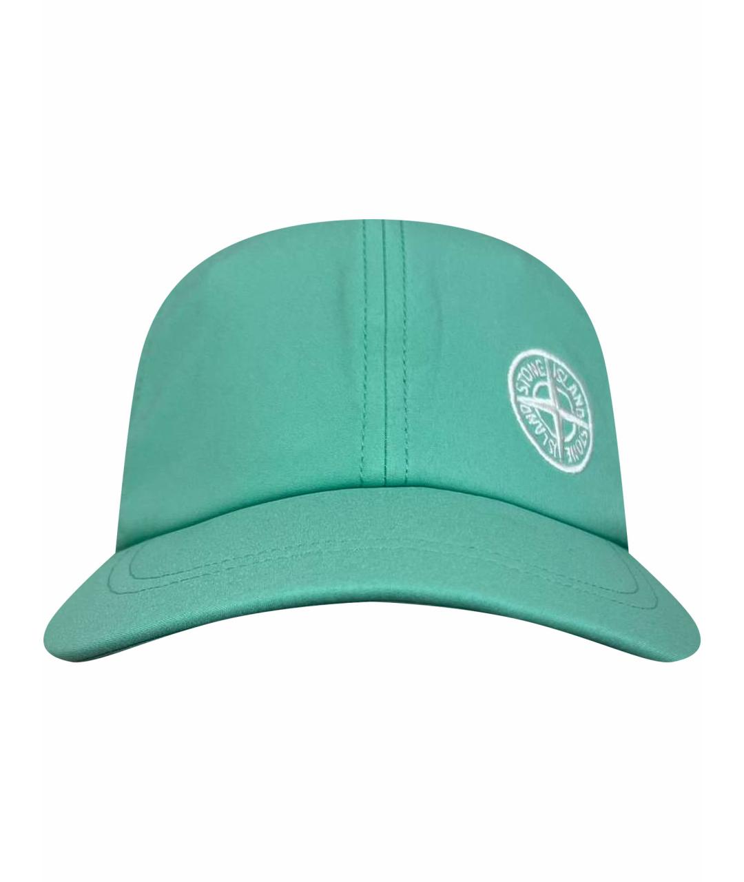 STONE ISLAND Бирюзовая кепка/бейсболка, фото 1