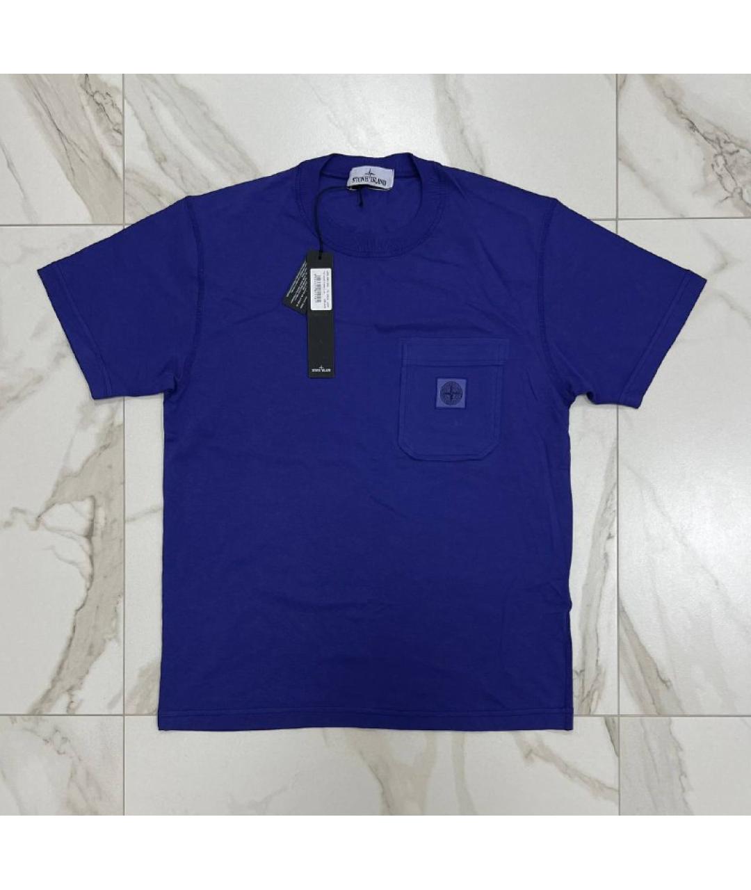 STONE ISLAND Синяя футболка, фото 7