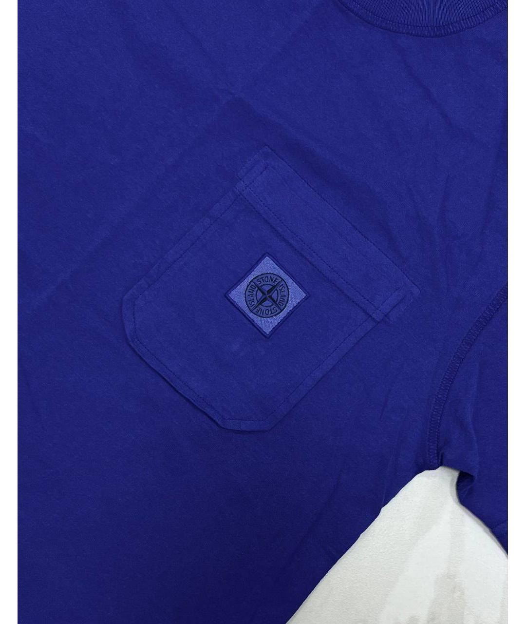 STONE ISLAND Синяя футболка, фото 3