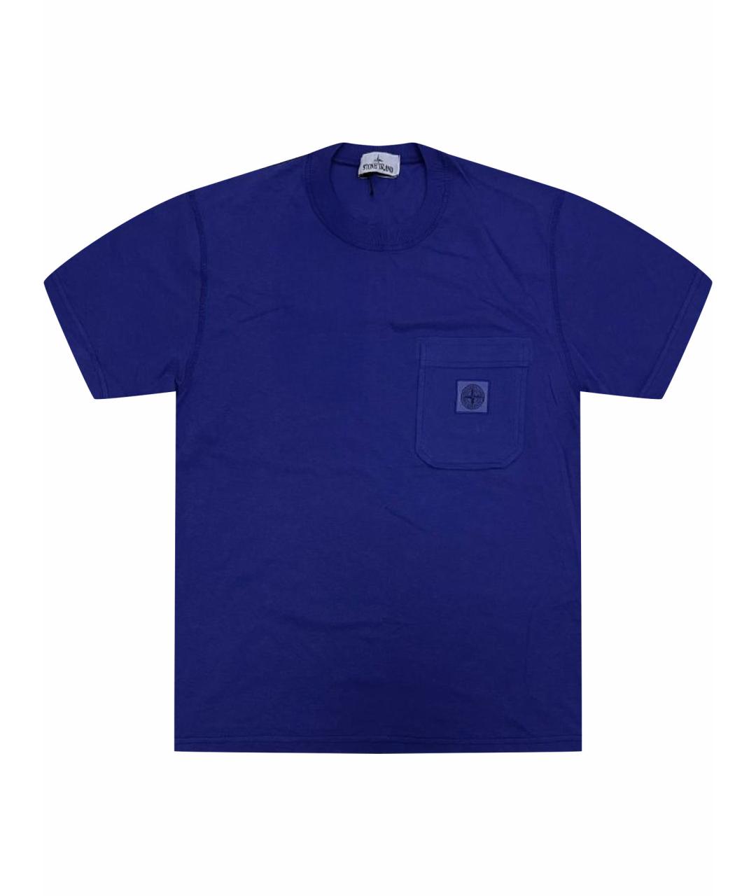 STONE ISLAND Синяя футболка, фото 1