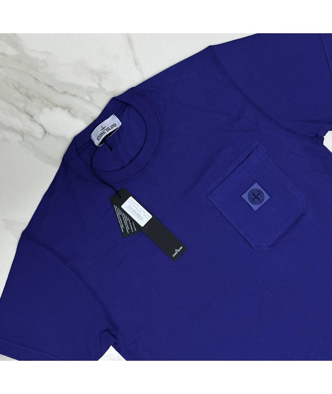 STONE ISLAND Синяя футболка, фото 2