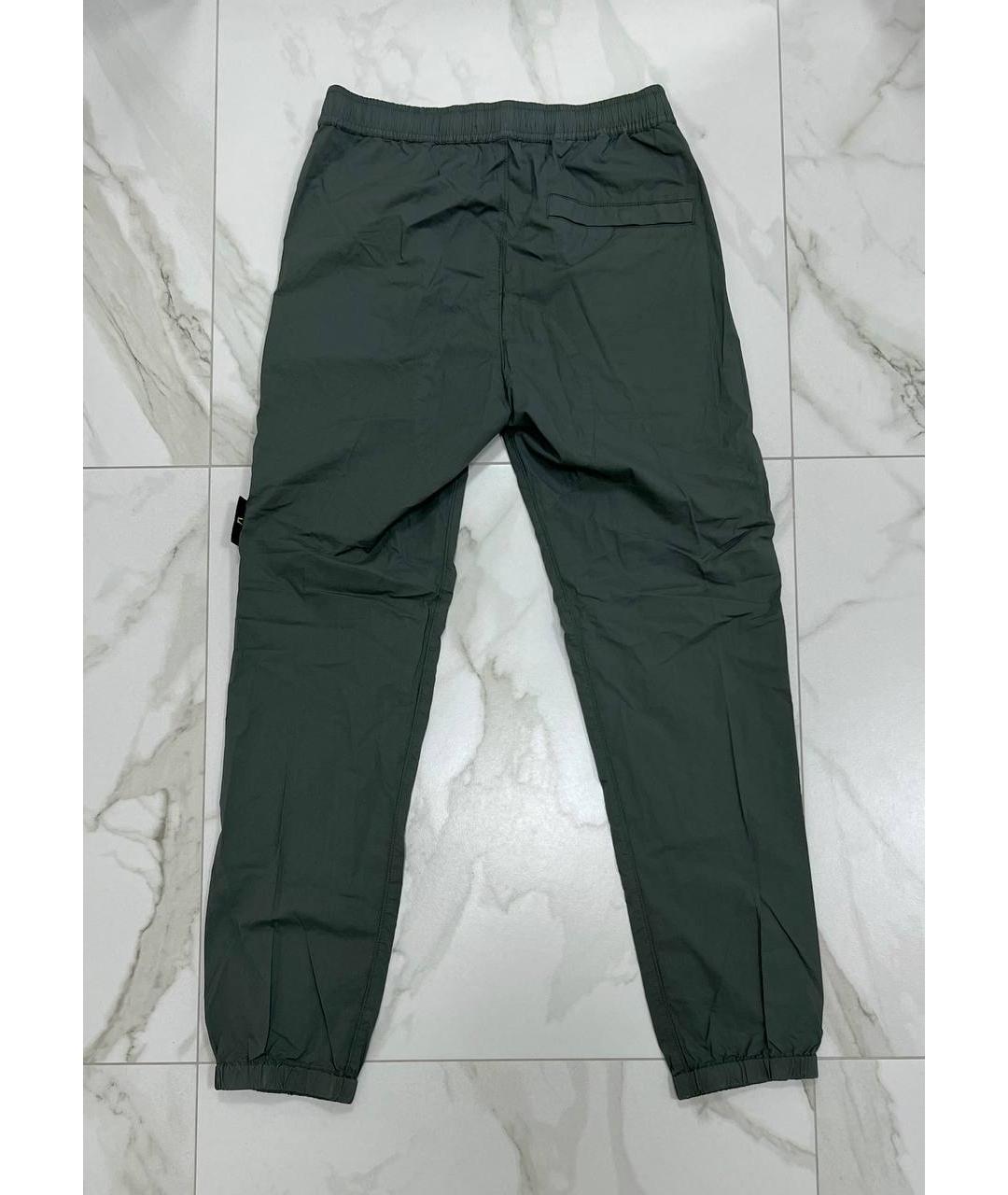 STONE ISLAND Серые повседневные брюки, фото 5