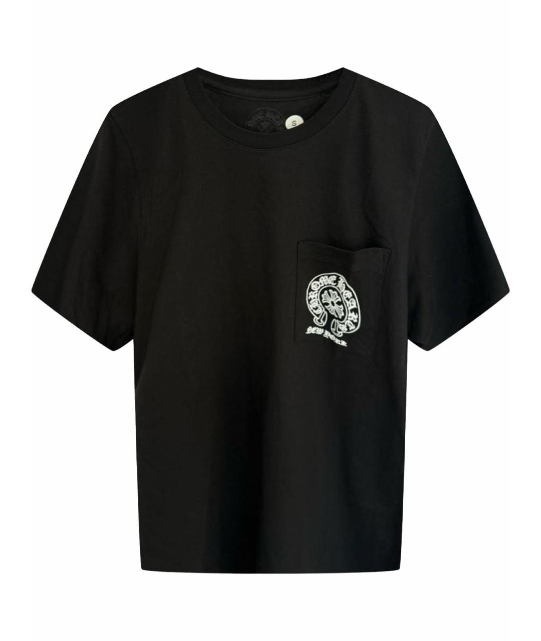 CHROME HEARTS Черная хлопковая футболка, фото 1