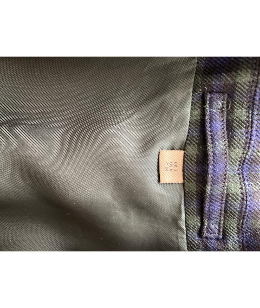 BURBERRY Зеленый шерстяной костюм с брюками, фото 3