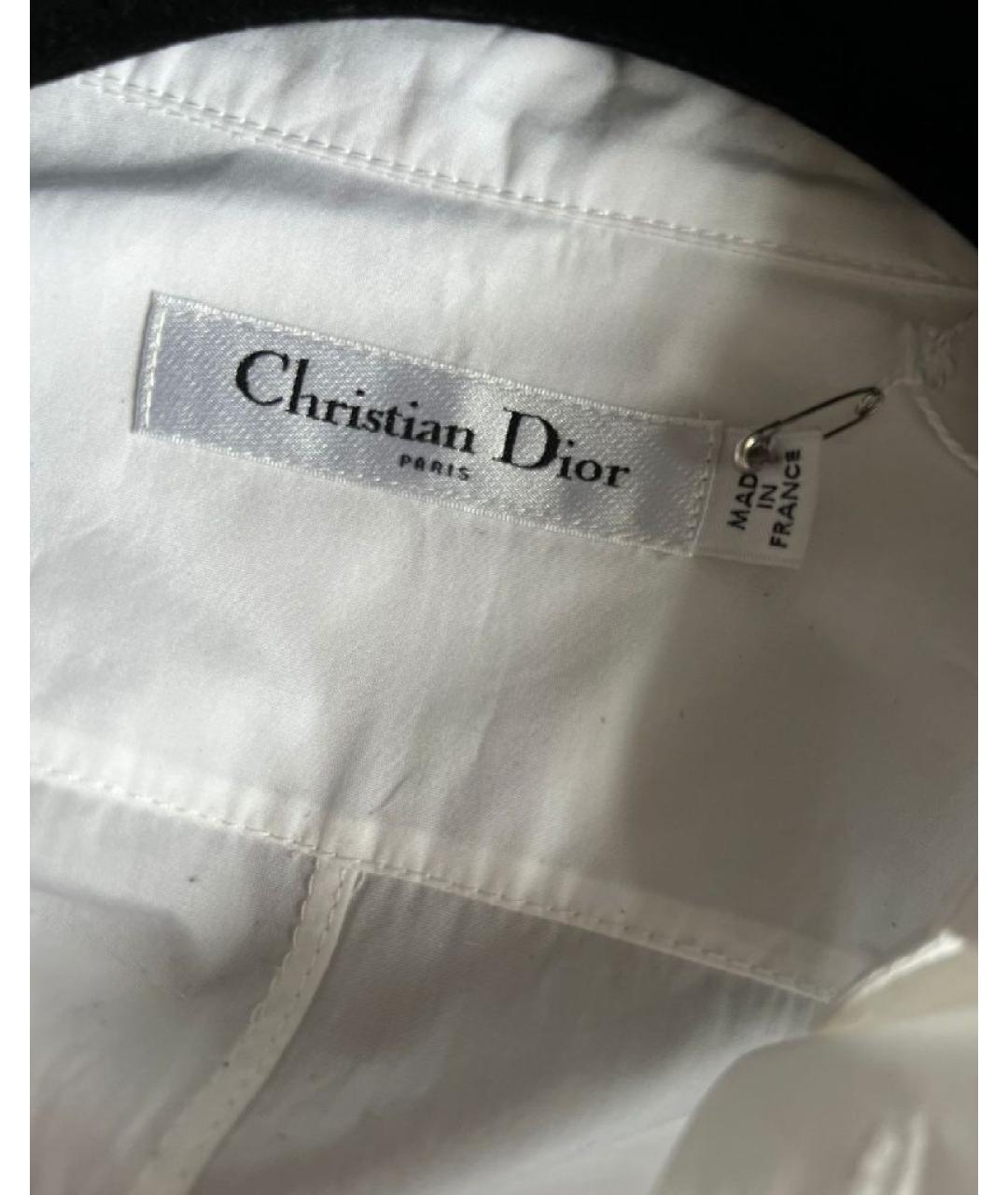 CHRISTIAN DIOR Белая хлопковая рубашка, фото 3