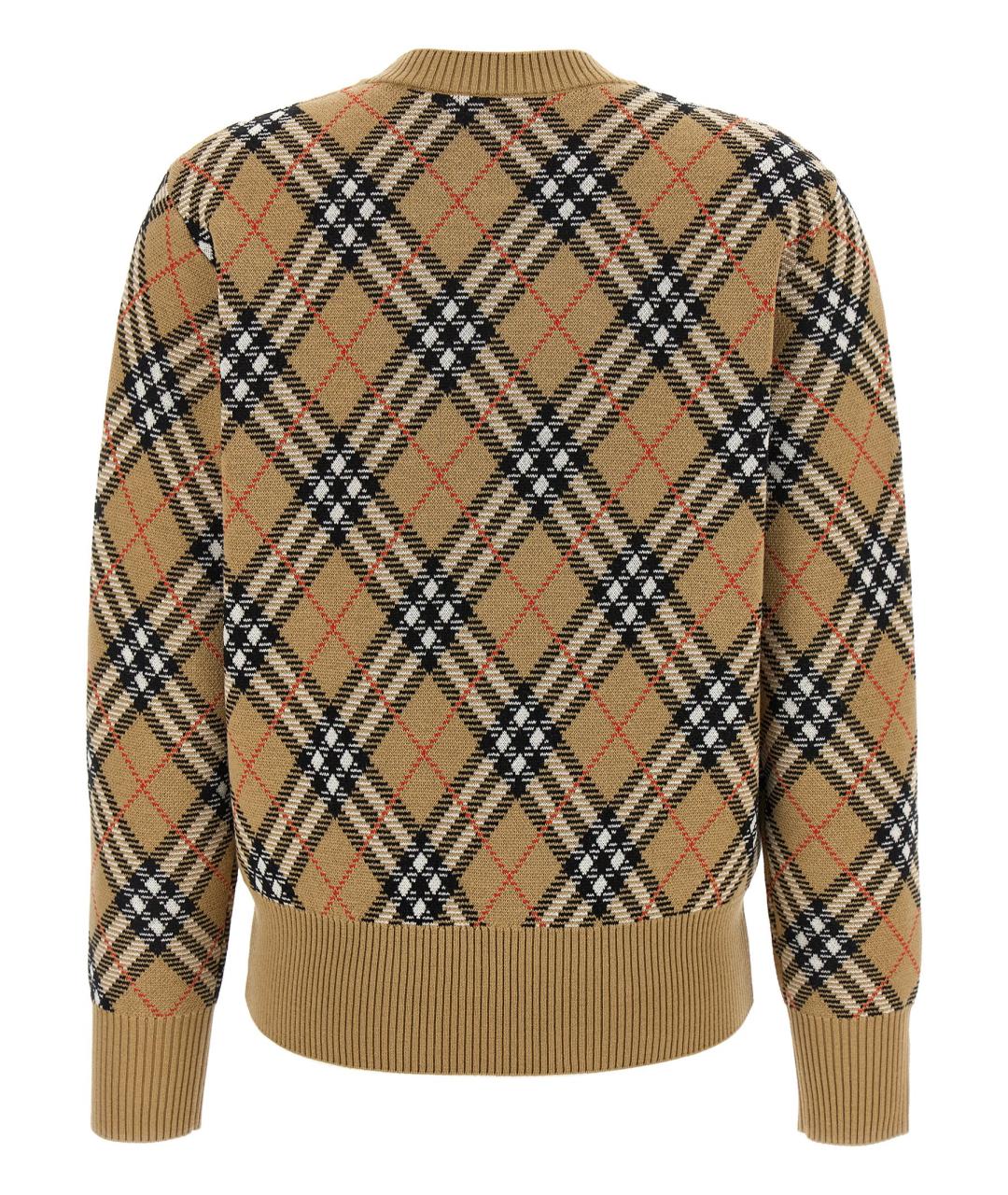 BURBERRY Коричневый шерстяной джемпер / свитер, фото 2