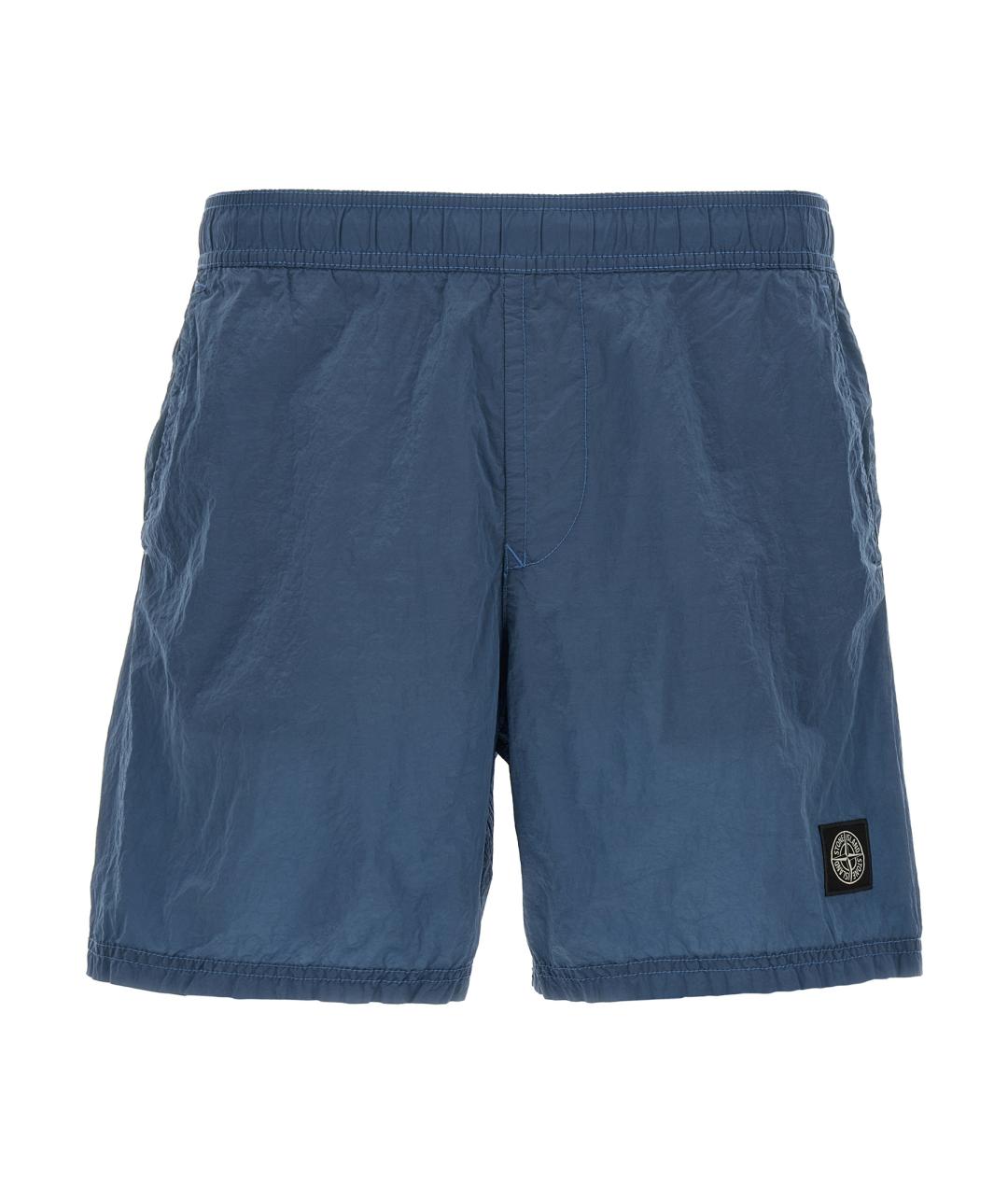 STONE ISLAND Синие полиамидовые плавки, фото 1
