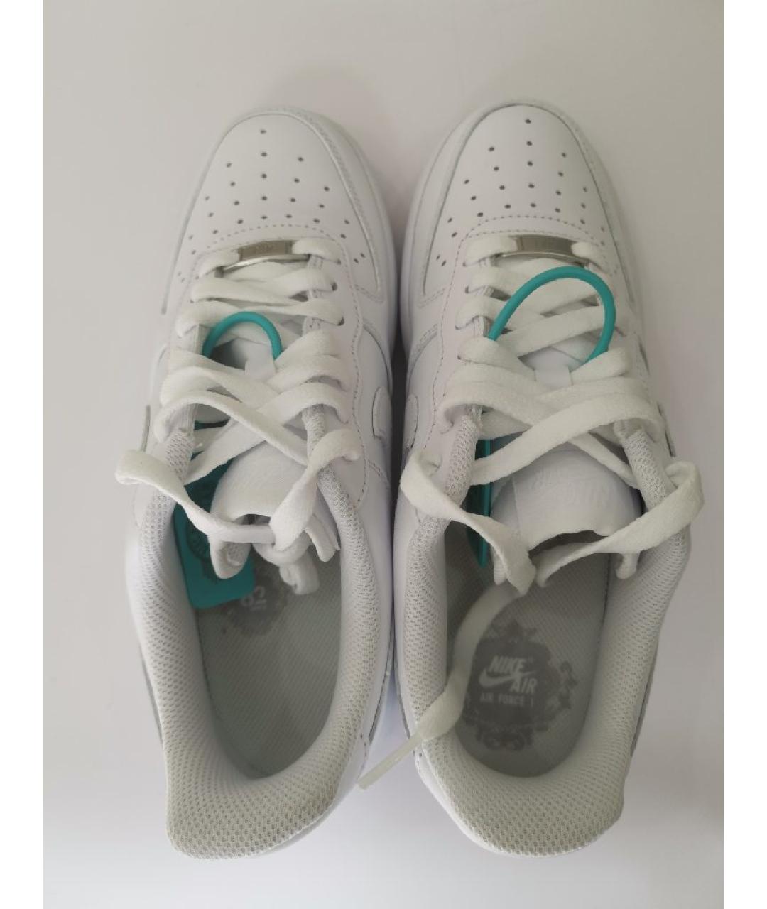 NIKE Белые кожаные кроссовки, фото 2