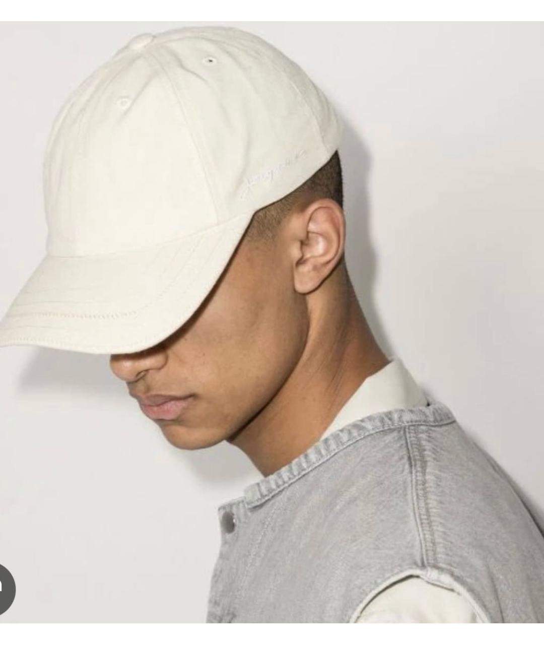 JACQUEMUS Бежевая хлопковая кепка, фото 7