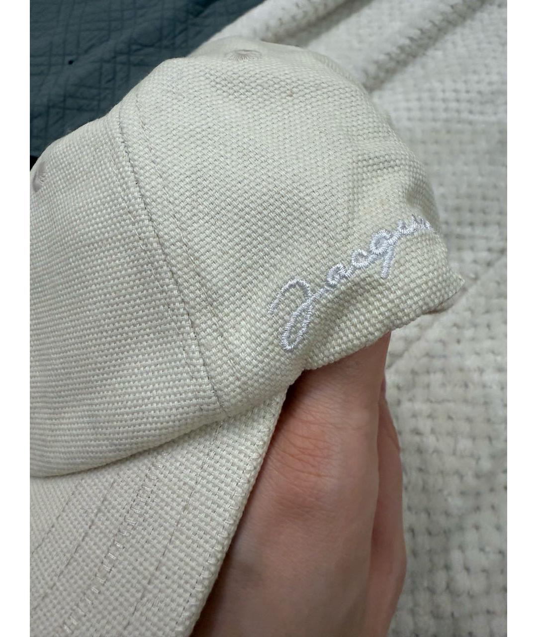 JACQUEMUS Бежевая хлопковая кепка, фото 6