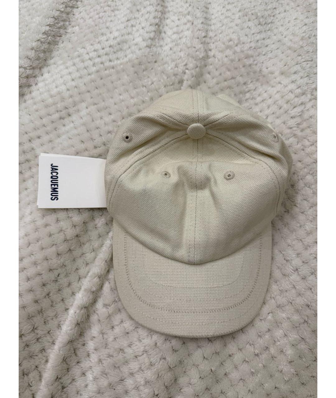JACQUEMUS Бежевая хлопковая кепка, фото 2