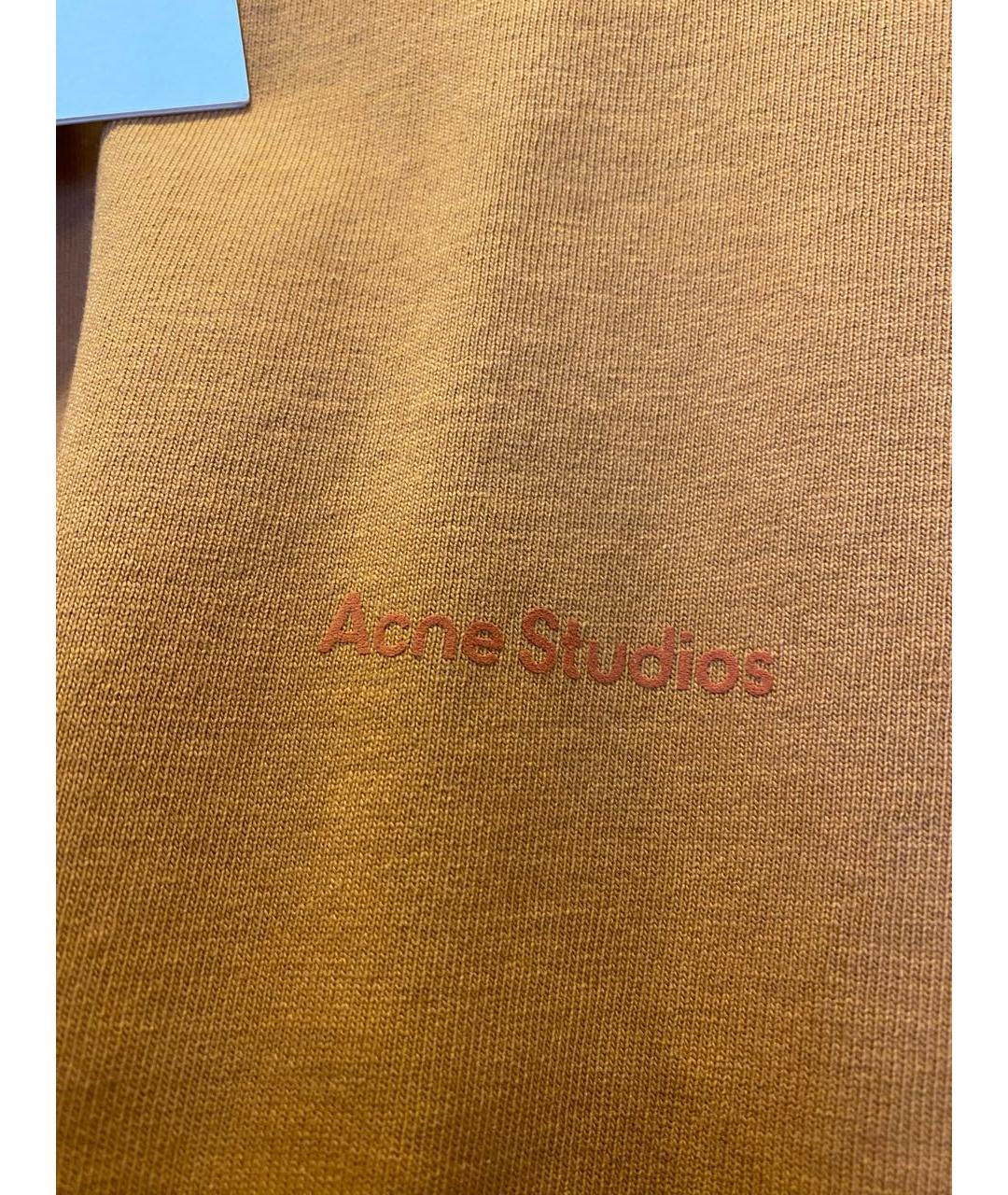 ACNE STUDIOS Коричневое хлопковое повседневное платье, фото 4