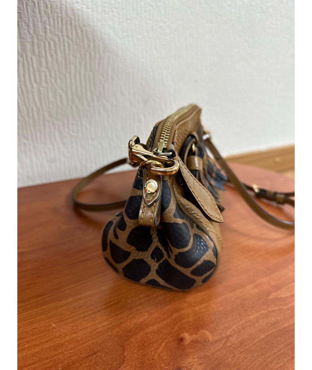 BURBERRY Коричневая кожаная сумка через плечо, фото 3