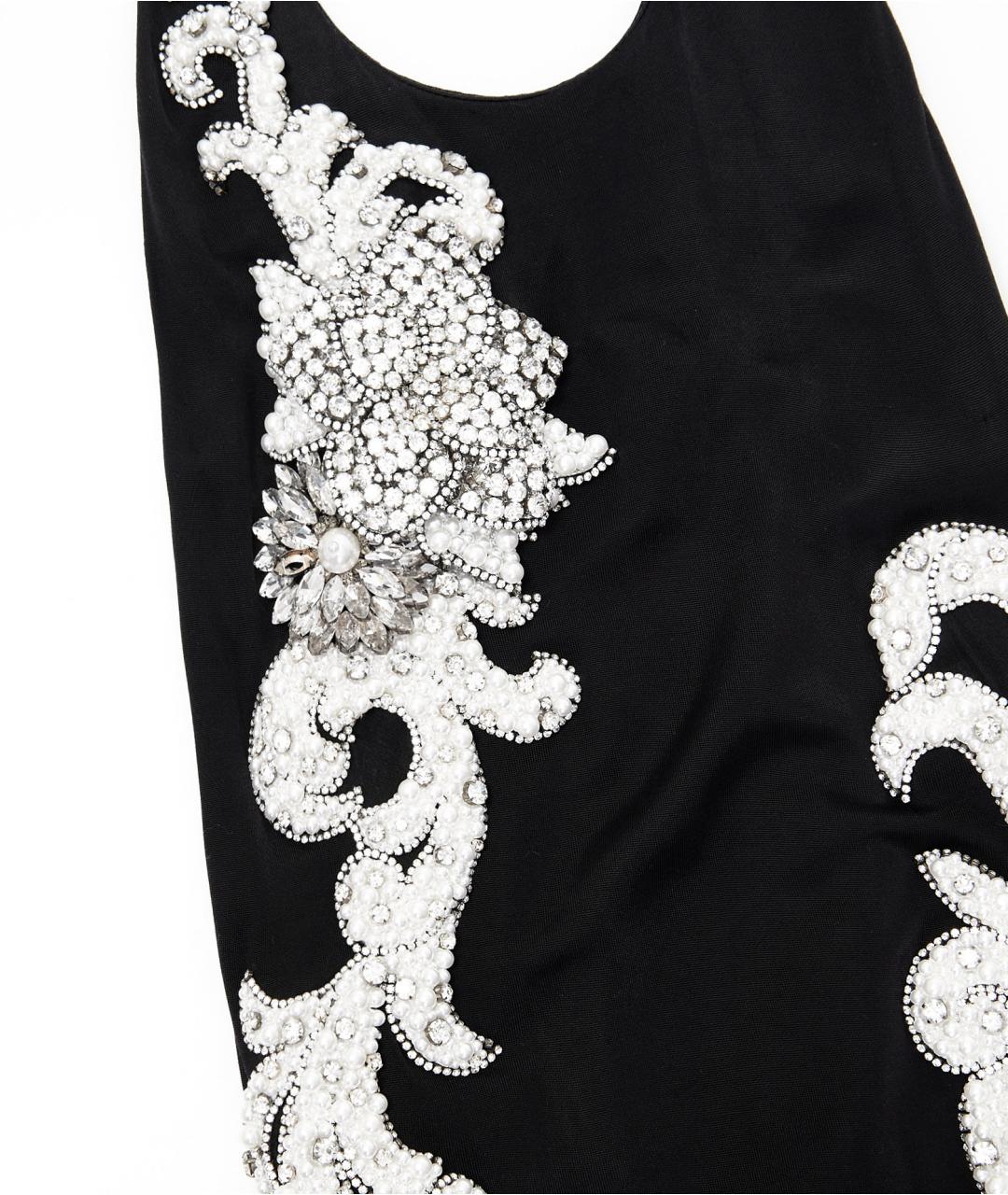 BALMAIN Черное вискозное вечернее платье, фото 4