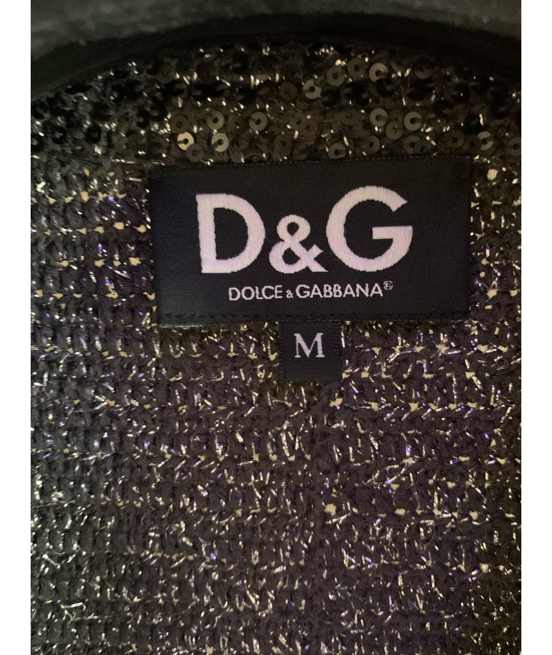 DOLCE&GABBANA Серое хлопковое пальто, фото 3