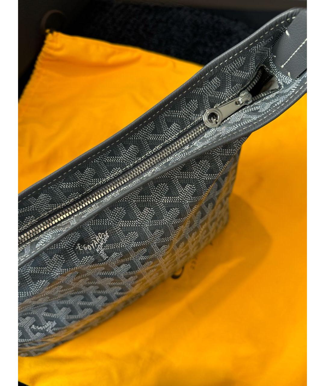 GOYARD Серая сумка с короткими ручками, фото 4