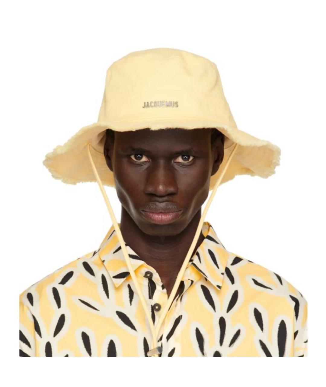 JACQUEMUS Желтая хлопковая панама, фото 2