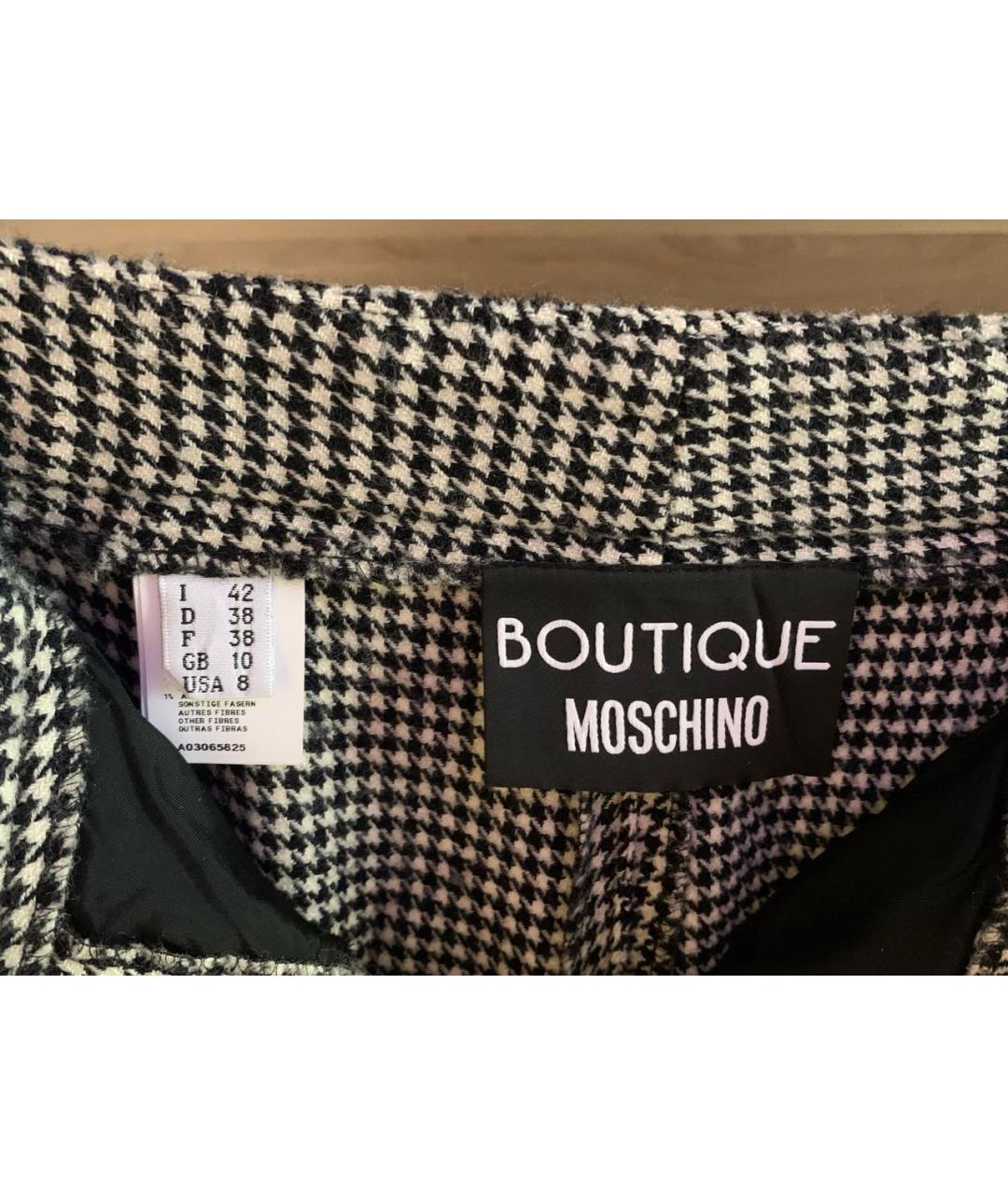 BOUTIQUE MOSCHINO Серый шерстяной костюм с брюками, фото 7