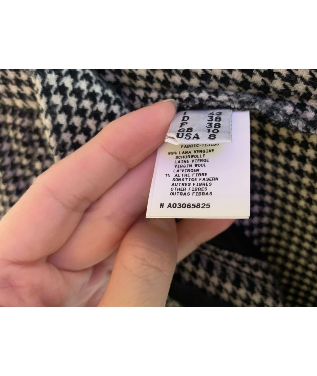 BOUTIQUE MOSCHINO Серый шерстяной костюм с брюками, фото 8