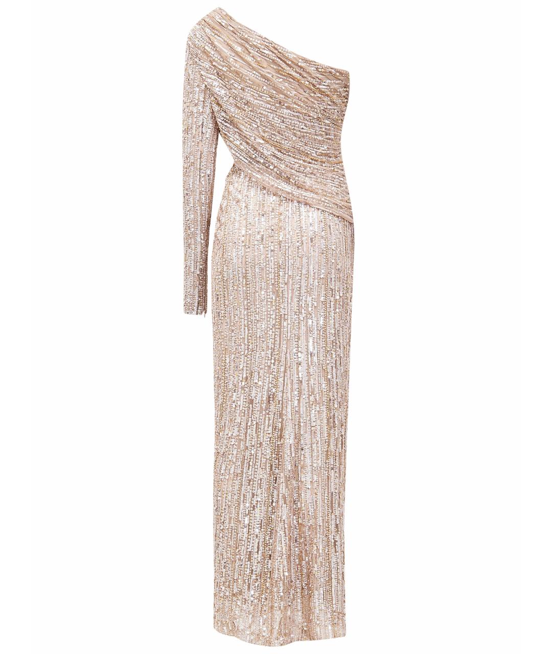 ELIE SAAB Бежевое полиэстеровое вечернее платье, фото 6