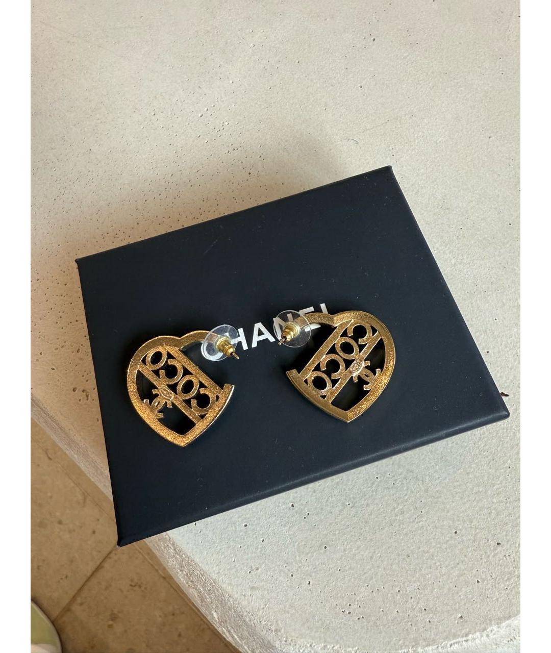 CHANEL Желтые серьги, фото 2