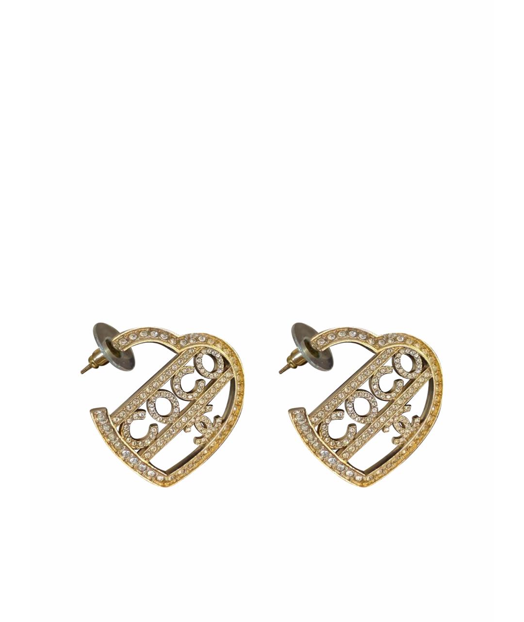 CHANEL Желтые серьги, фото 1