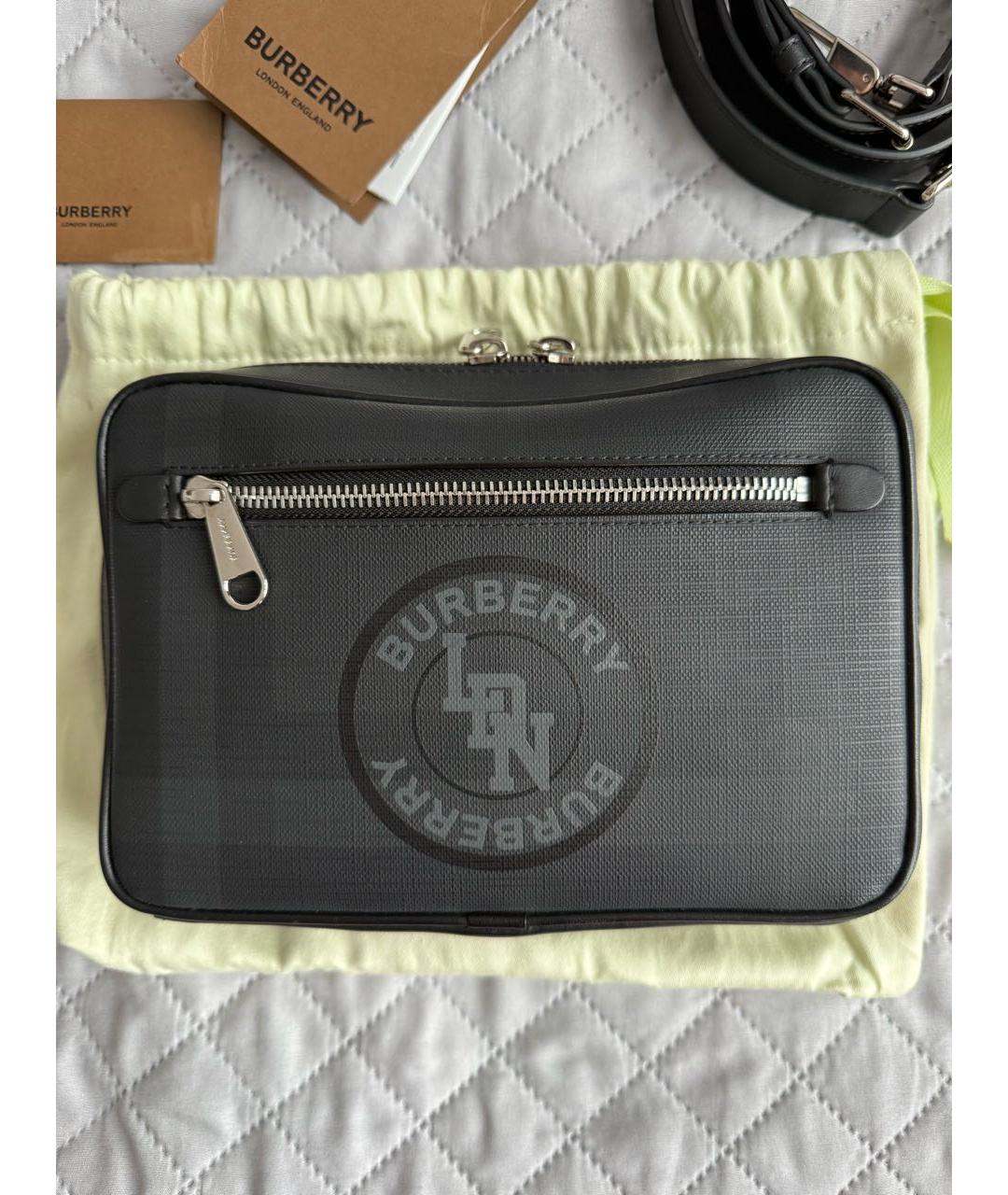 BURBERRY Черная сумка на плечо, фото 2