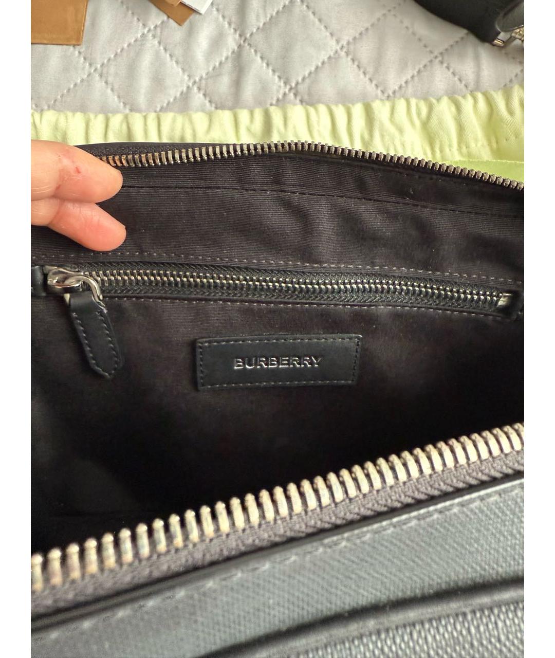 BURBERRY Черная сумка на плечо, фото 4