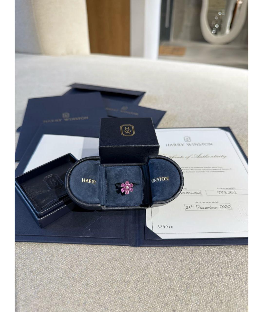 Harry Winston Белое платиновое кольцо, фото 2