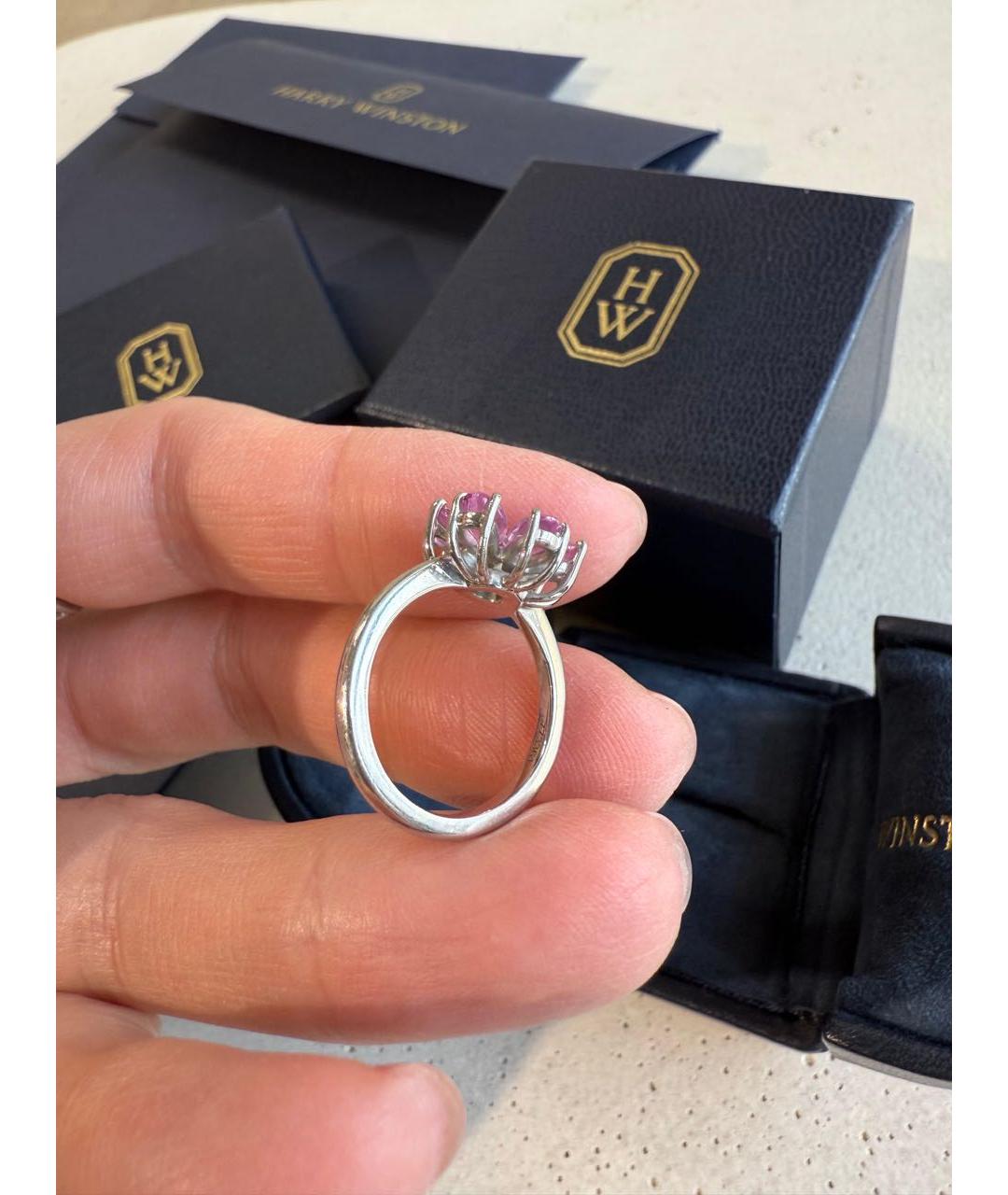 Harry Winston Белое платиновое кольцо, фото 4
