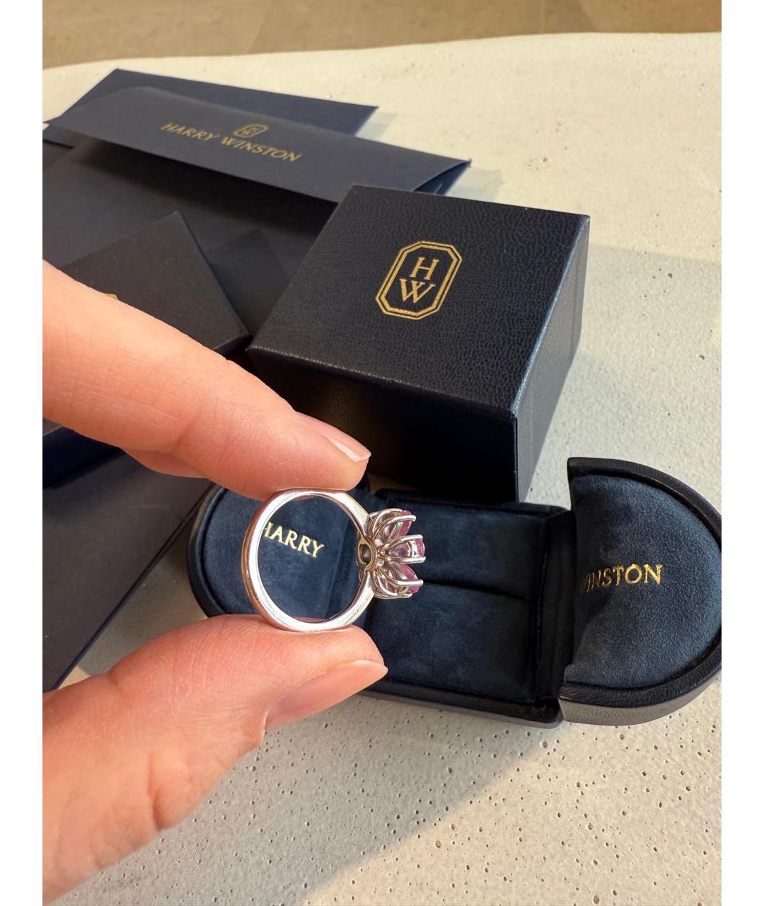 Harry Winston Белое платиновое кольцо, фото 5