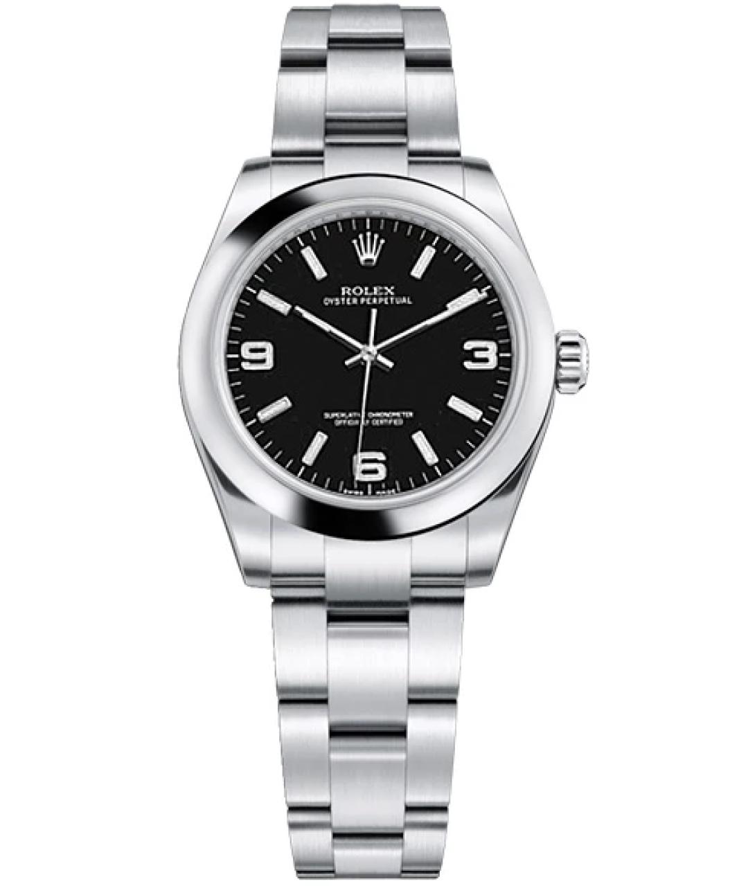 ROLEX Серебряные металлические часы, фото 1