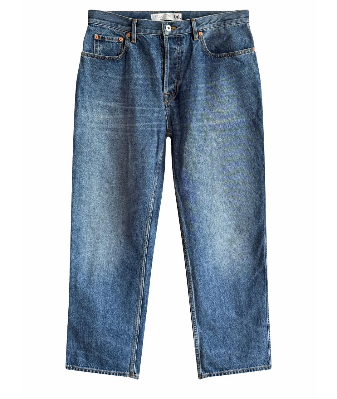 VALENTINO Синие хлопковые джинсы, фото 1