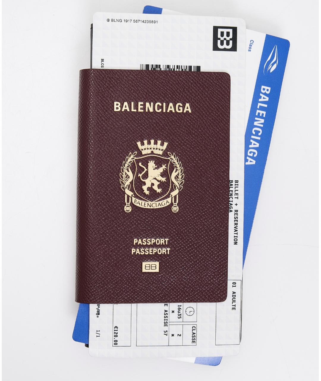 BALENCIAGA Коричневый кожаный кошелек, фото 5