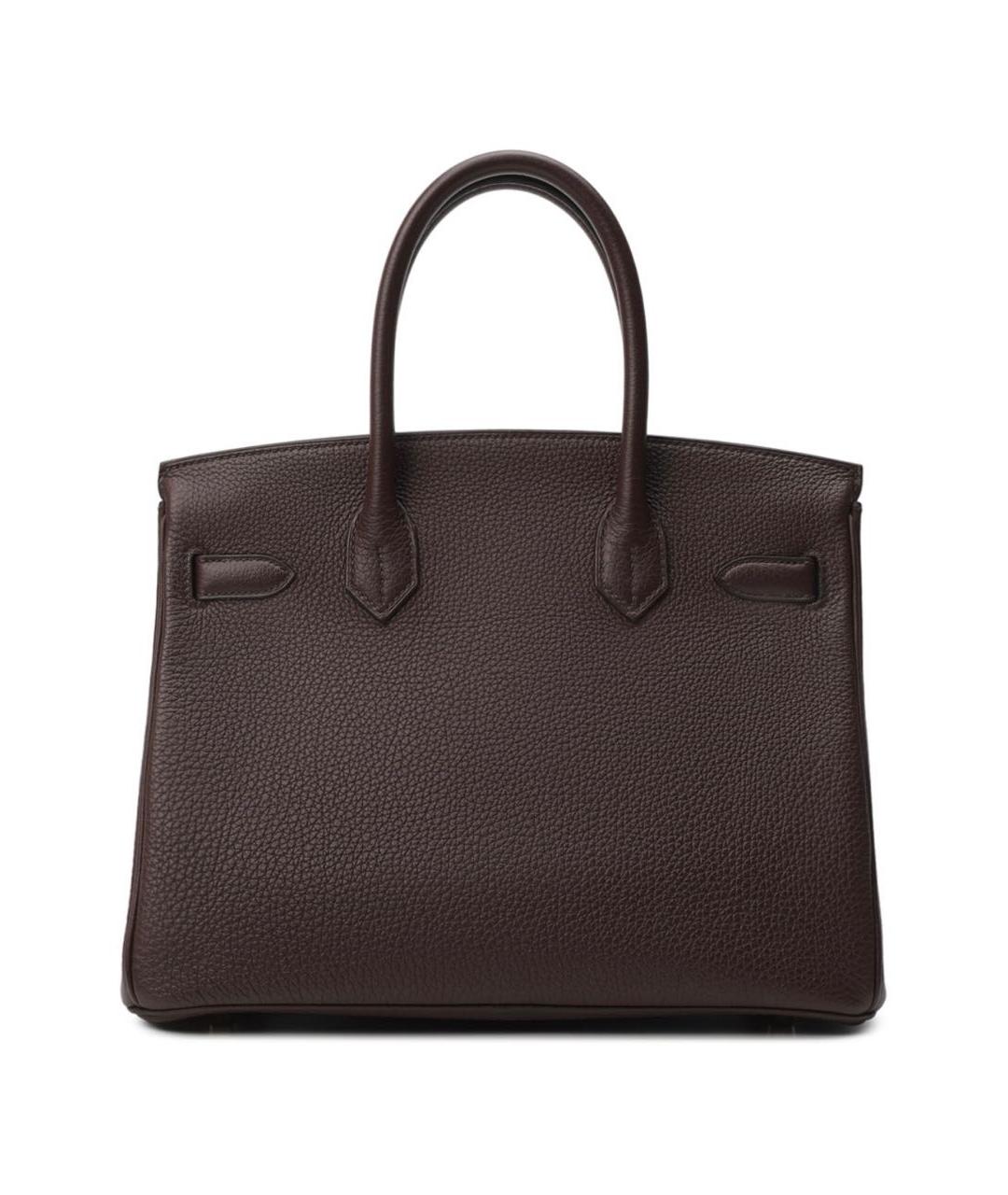 HERMES Коричневая кожаная сумка тоут, фото 2