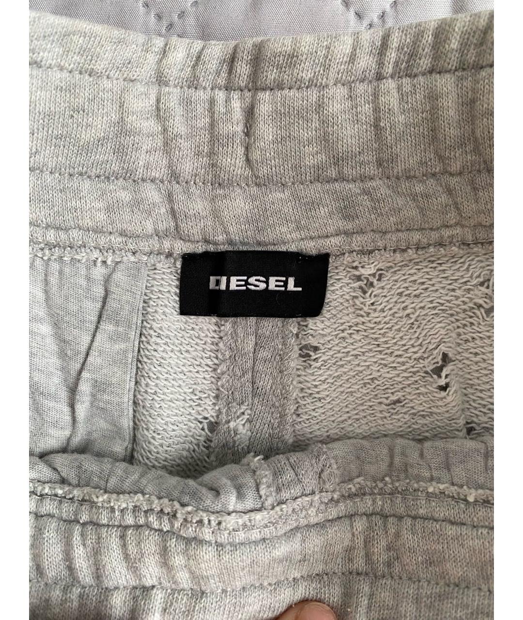 DIESEL Серые хлопковые шорты, фото 3