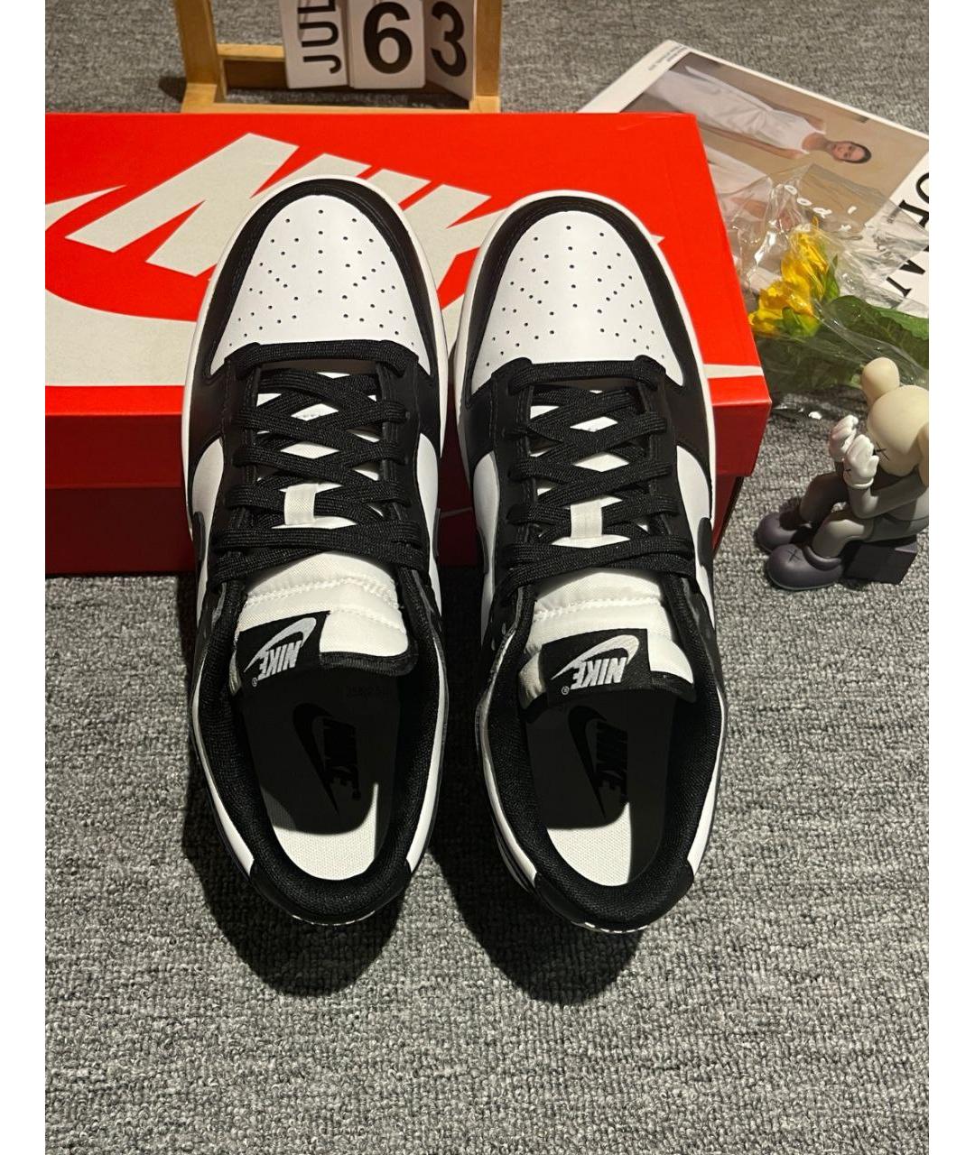 NIKE Черные кожаные кроссовки, фото 3