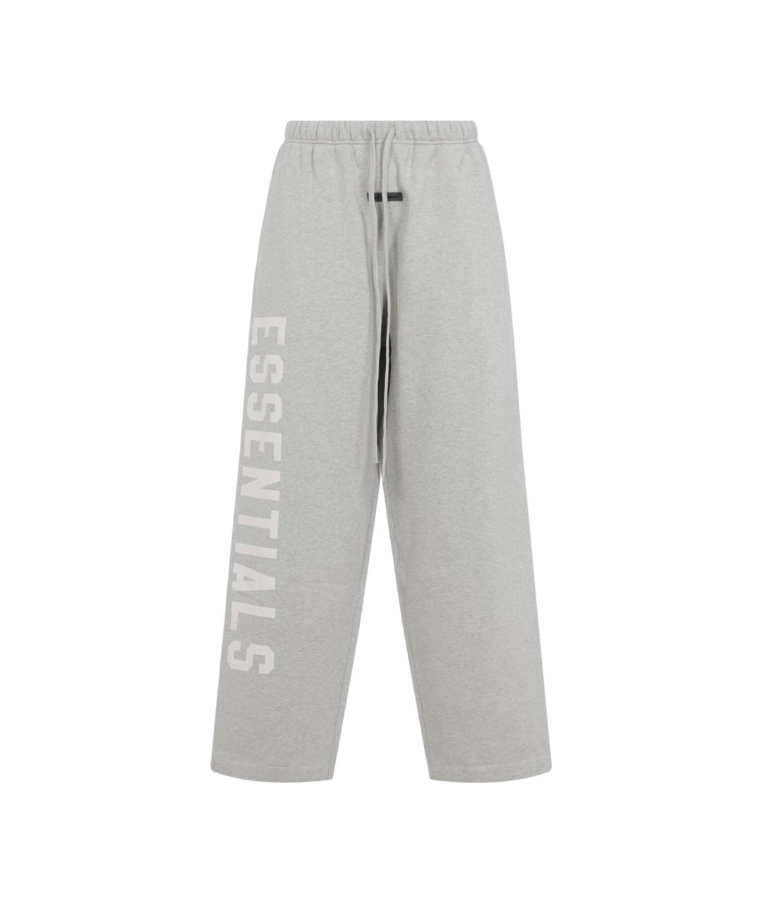 FEAR OF GOD ESSENTIALS Серые хлопко-эластановые повседневные брюки, фото 1