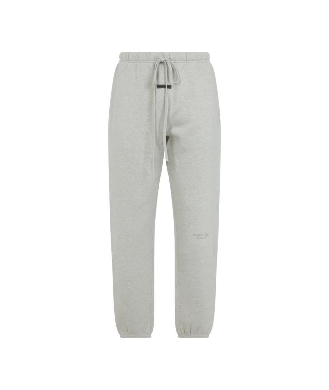 FEAR OF GOD ESSENTIALS Серые хлопко-эластановые повседневные брюки, фото 1