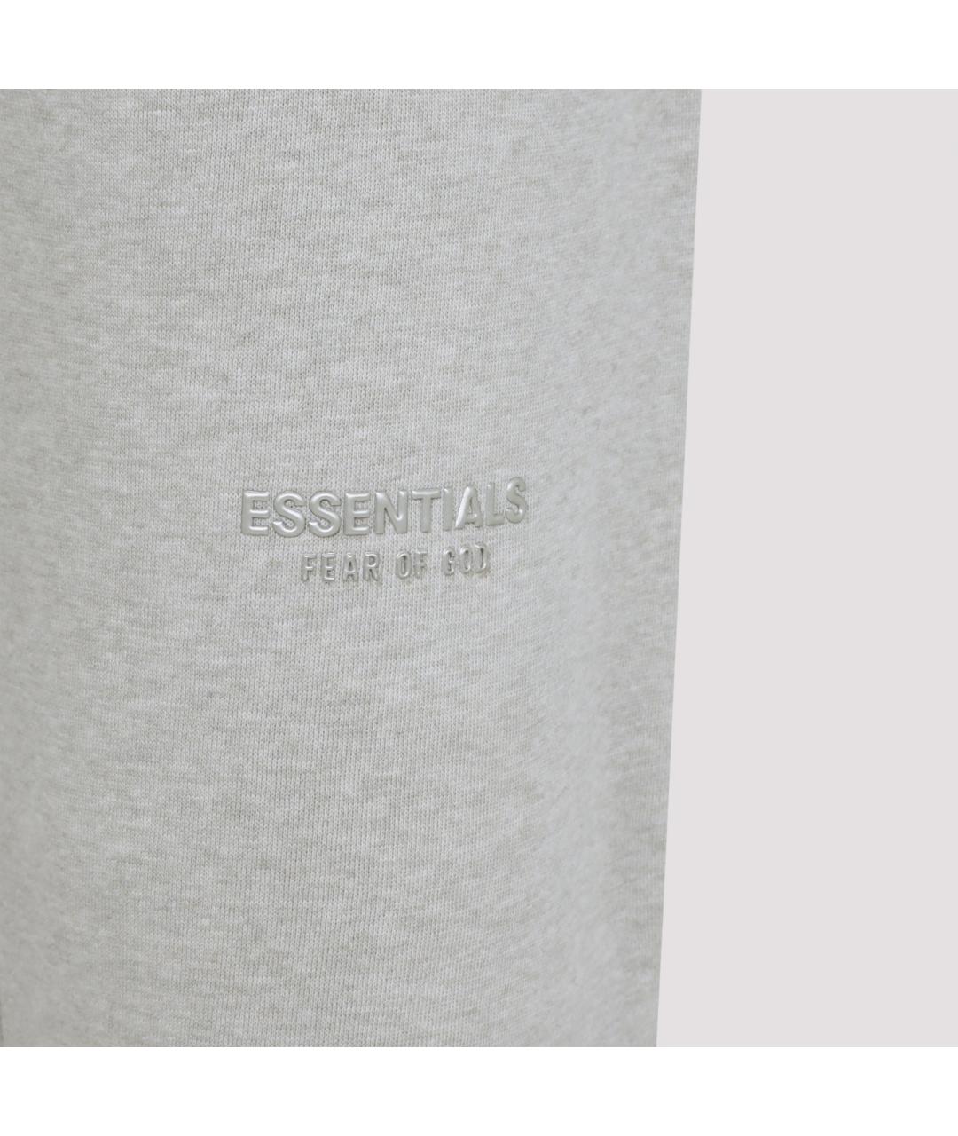 FEAR OF GOD ESSENTIALS Серые хлопко-эластановые повседневные брюки, фото 5