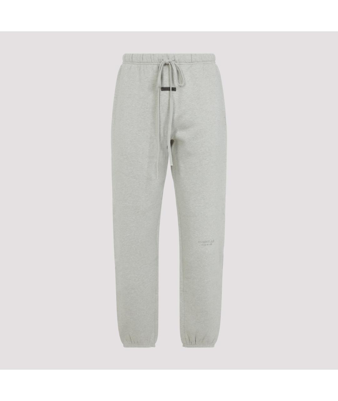 FEAR OF GOD ESSENTIALS Серые хлопко-эластановые повседневные брюки, фото 2