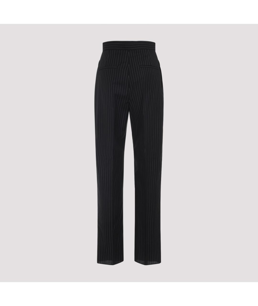 MAX MARA Черные прямые брюки, фото 2