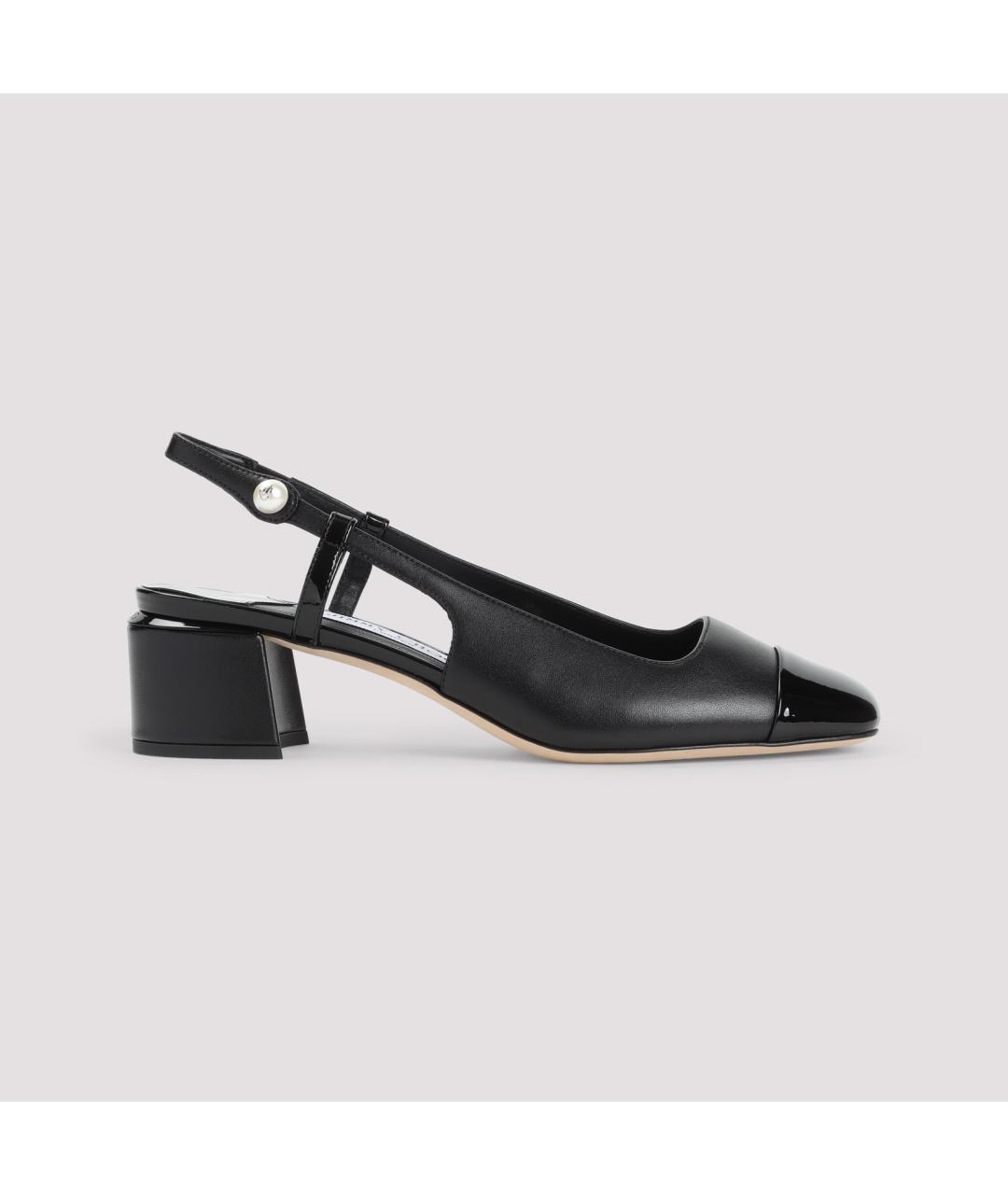 JIMMY CHOO Черные кожаные туфли, фото 3