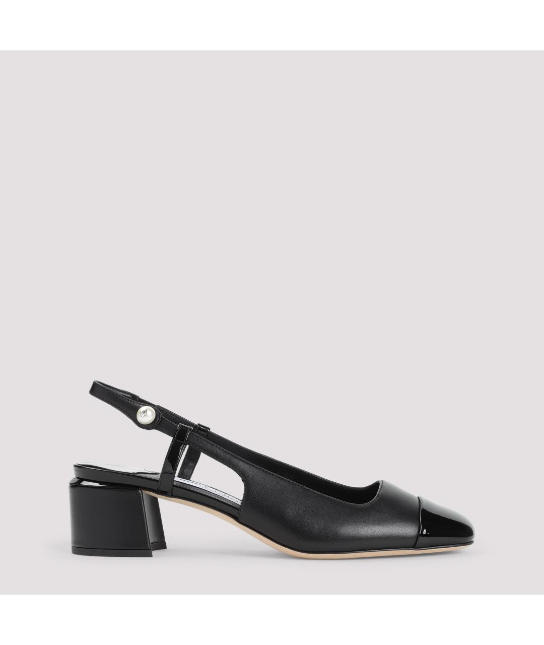 JIMMY CHOO Черные кожаные туфли, фото 2