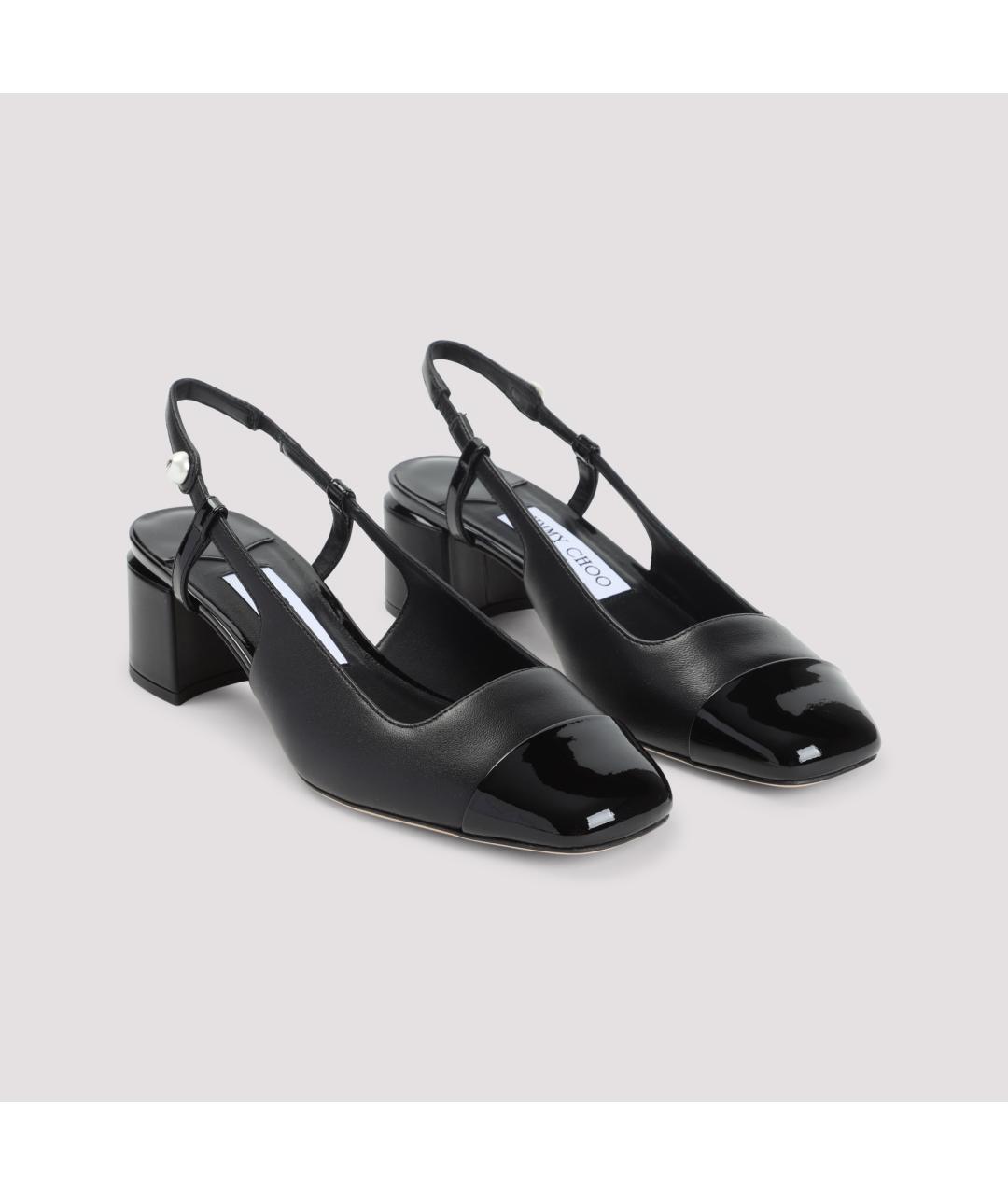 JIMMY CHOO Черные кожаные туфли, фото 5