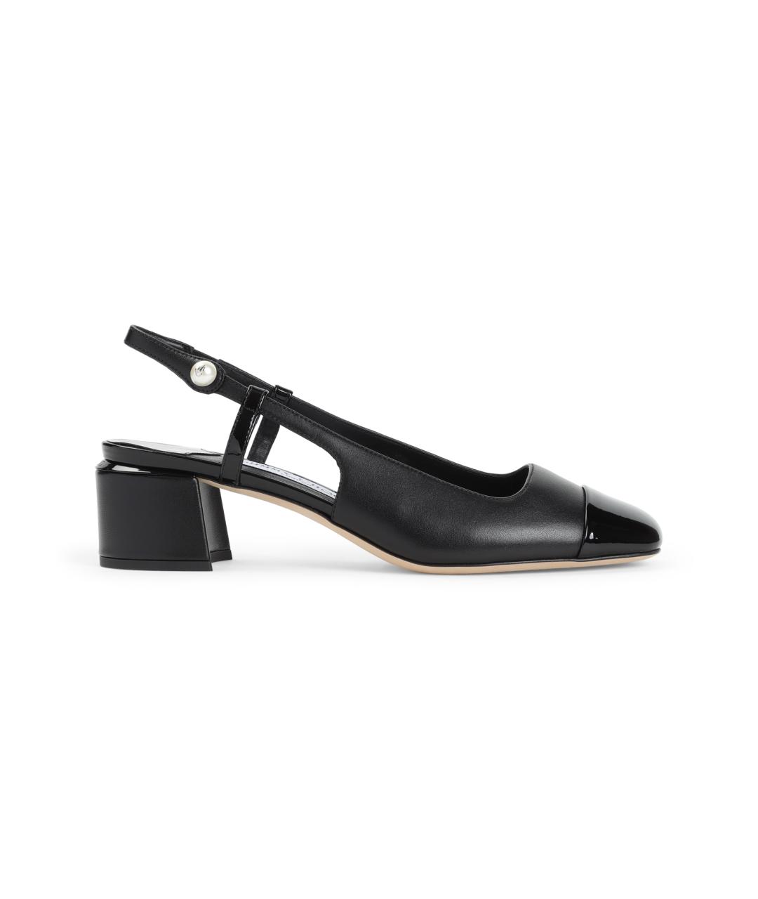 JIMMY CHOO Черные кожаные туфли, фото 1