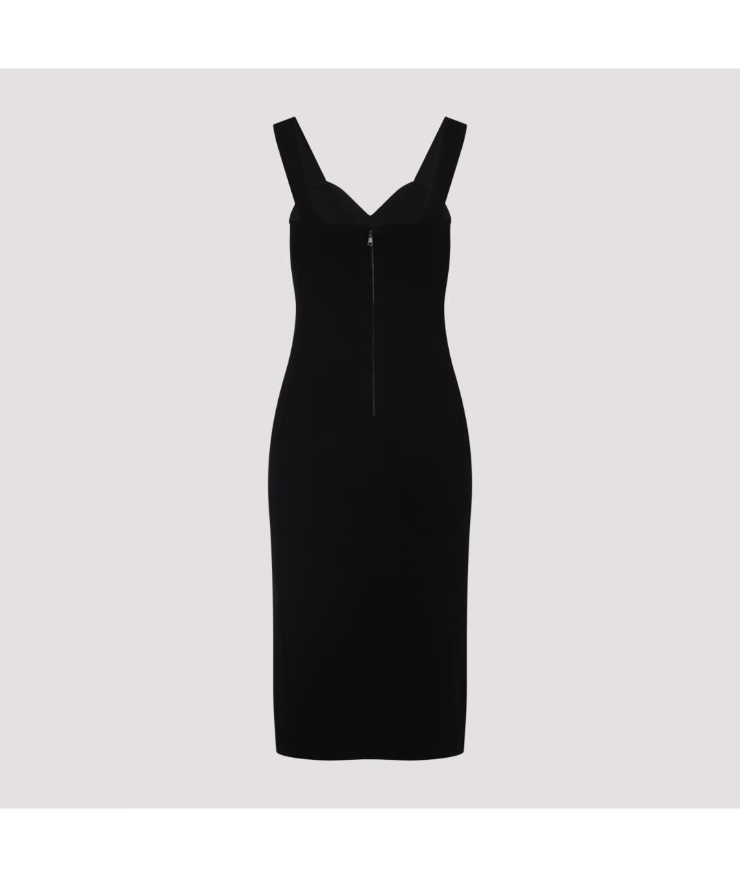 MAX MARA Черное вискозное повседневное платье, фото 3