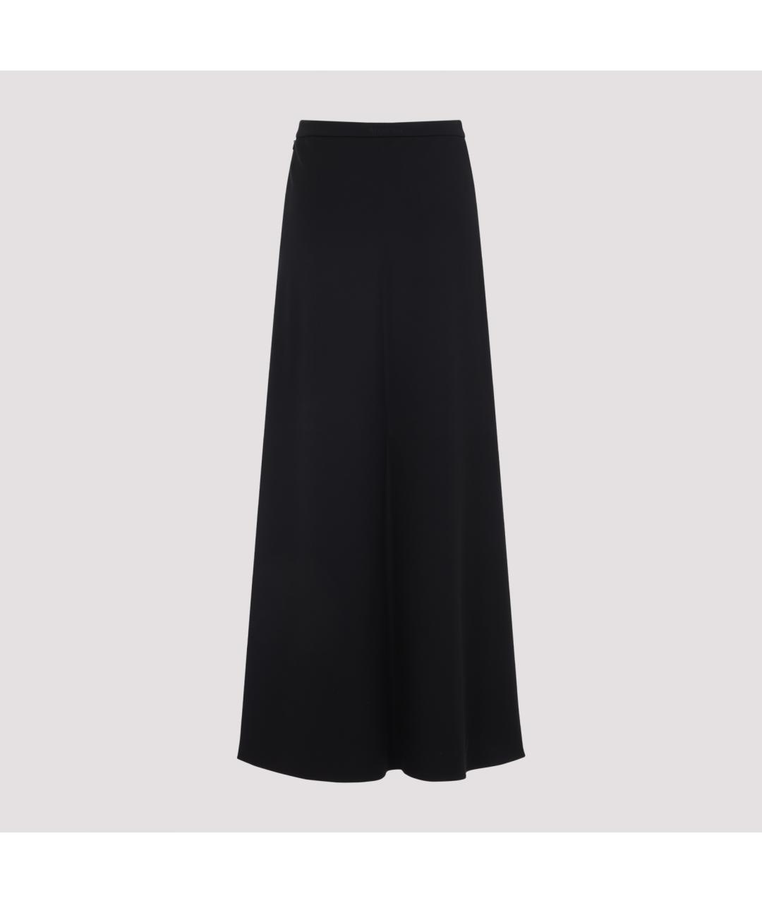 MAX MARA Черная вискозная юбка макси, фото 2