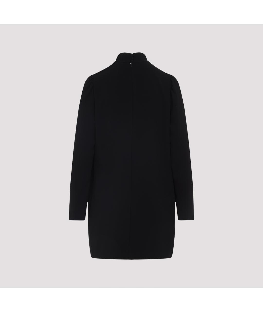 MAX MARA Черное ацетатное повседневное платье, фото 2