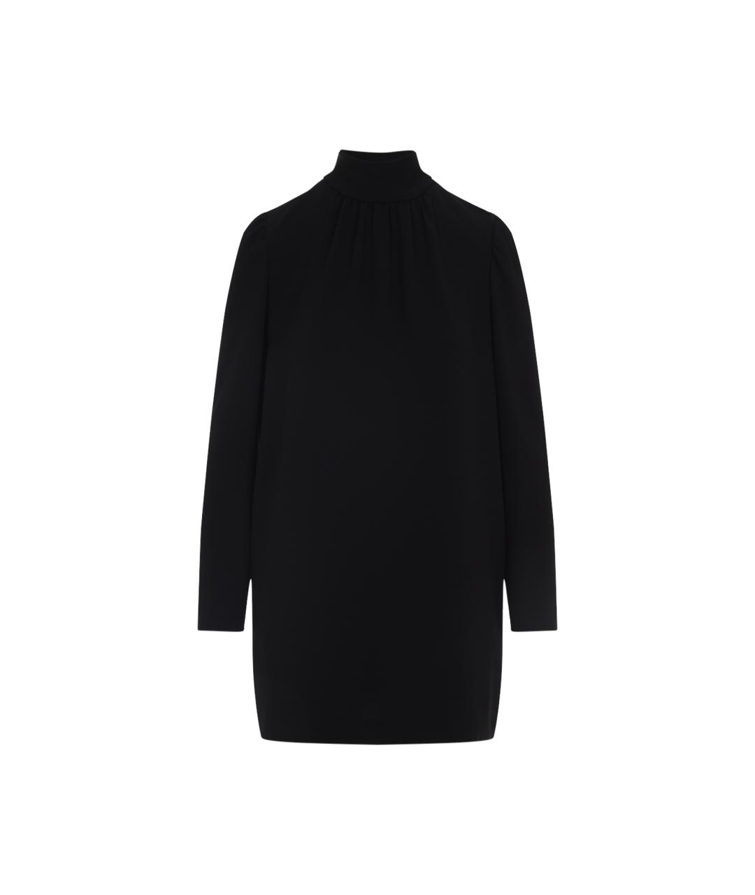 MAX MARA Черное ацетатное повседневное платье, фото 1